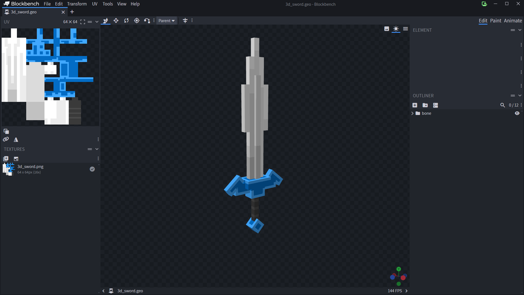 3Dアイテムの作り方